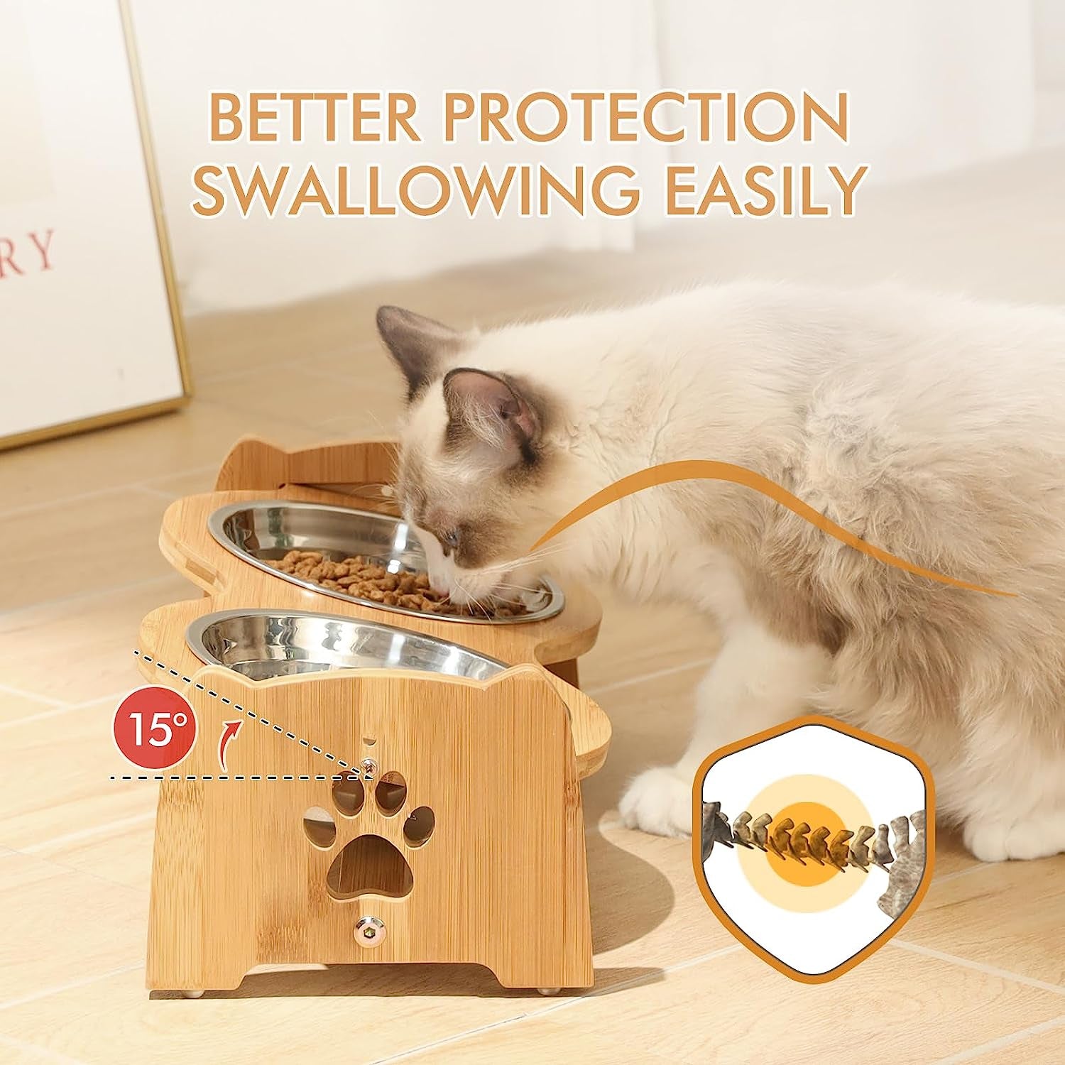 Elevated Dog Bowls for Cats and Dogs