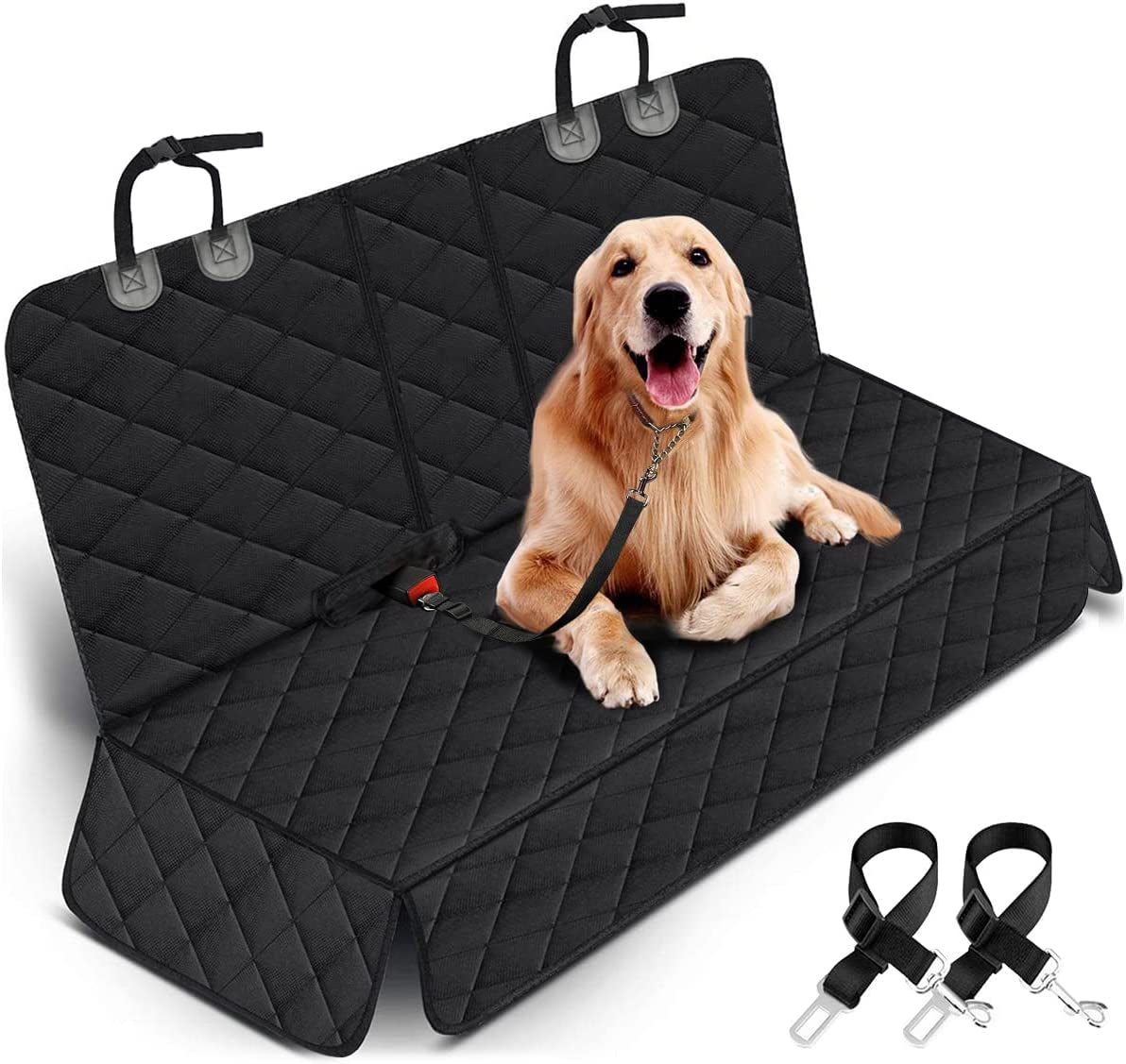 Rear Dog Car Seat Cover – Waterproof & Non-Slip (Black)