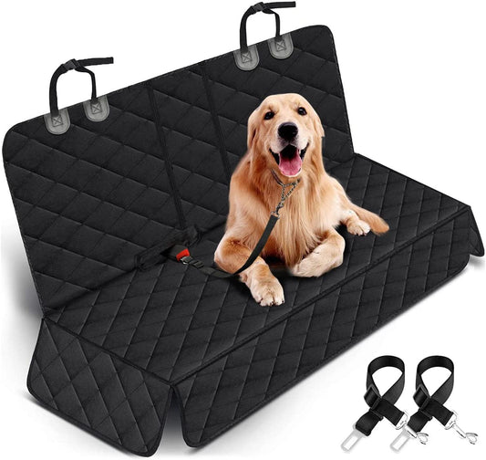 Rear Dog Car Seat Cover – Waterproof & Non-Slip (Black)