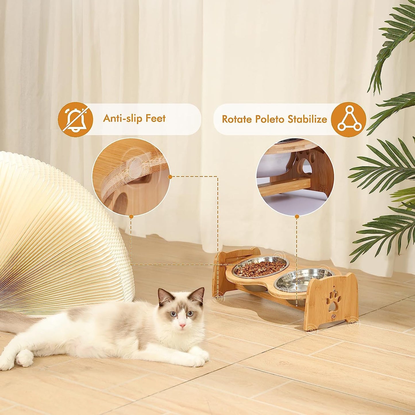 Elevated Dog Bowls for Cats and Dogs